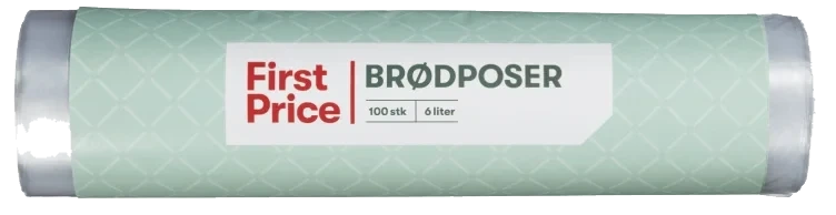 Brødposer 6l 100stk First Price