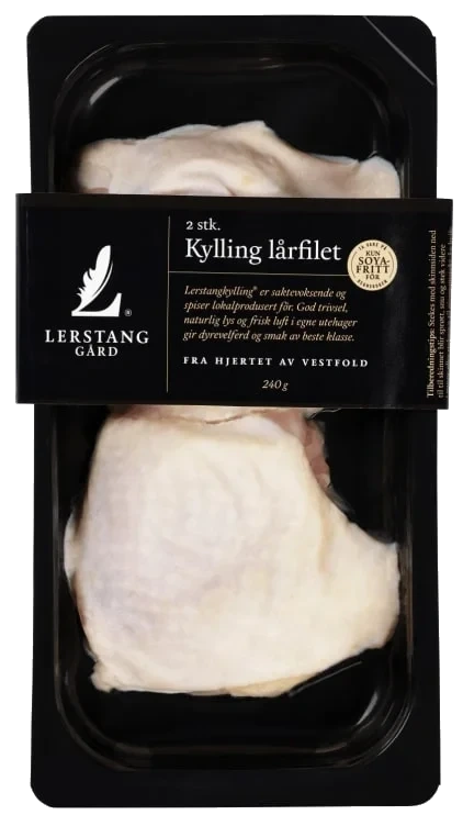 Kylling Lårfilet 2stk 240g Enh Lerstang