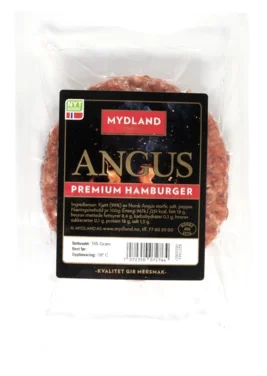 Angus Premium Hamburger 165g Frys Mydland