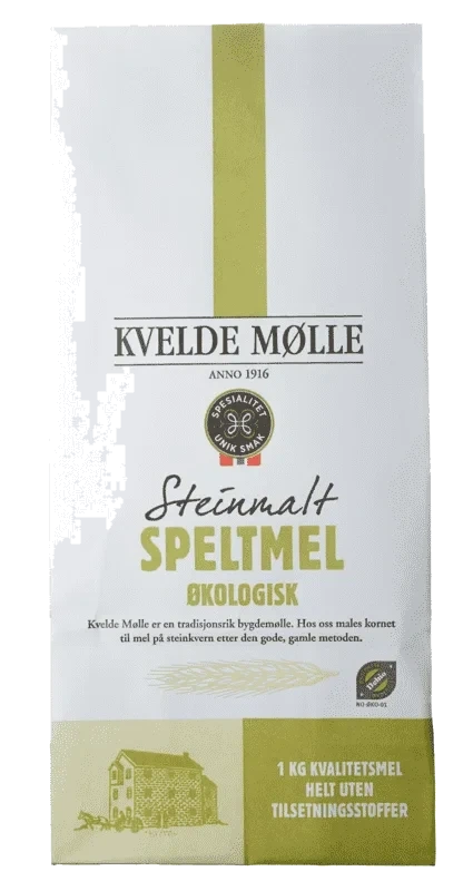 Speltmel Steinmalt Økologisk 1kg Kvelde Mølle