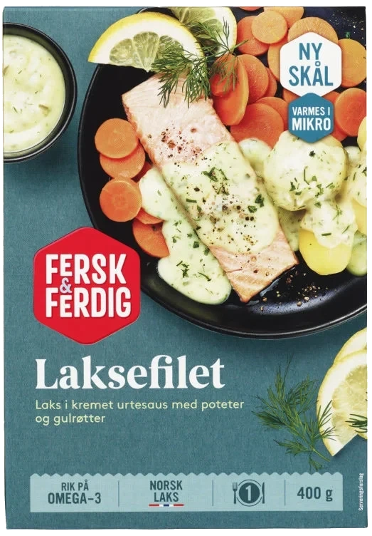 Laksefilet m/poteter 400g Fersk & Ferdig