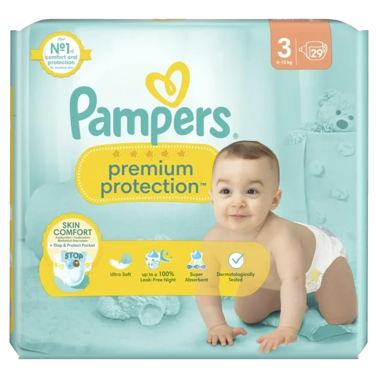 Bleier Pampers Prem Prot S3 6-10kg 29st