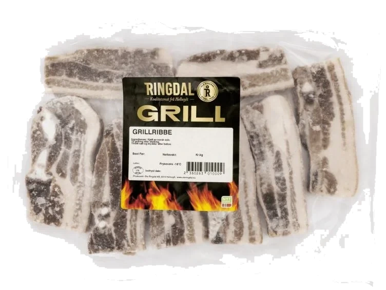 Grillribbe i Poser Frys Ringdal