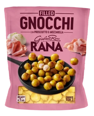 Rana Potetgnocchi Fylt med Skinke og Mozzarella Ost