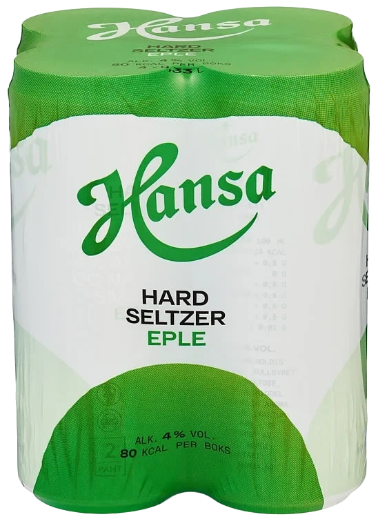 Hansa Hard Seltzer Eple 0,33Lx4 Bx