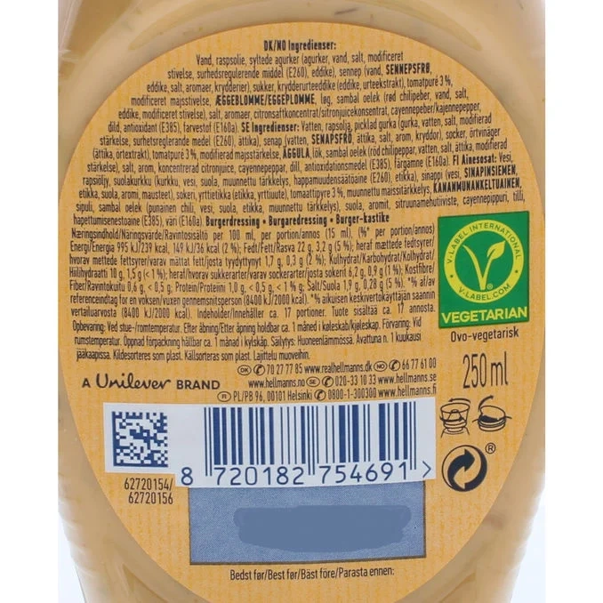 Klassisk Hamburgerdressing