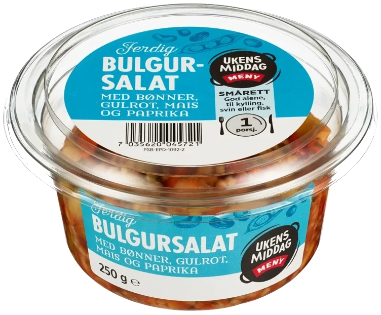 Bulgursalat m/Bønner 250g Meny
