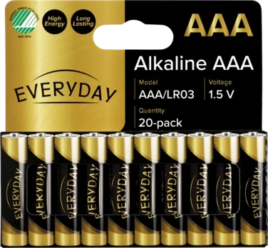 Everyday Aaa Lr03 Batteri 20pk