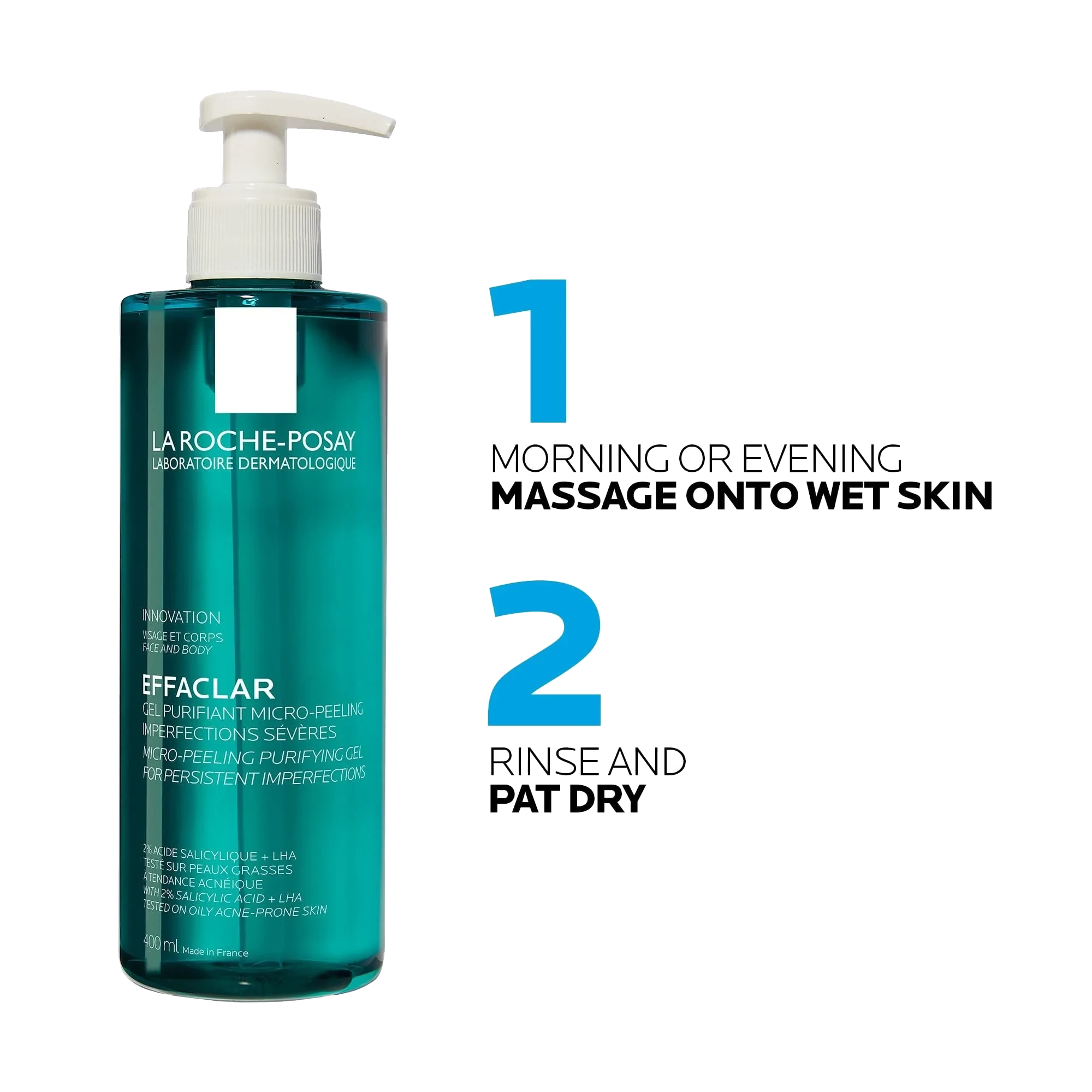 La Roche-Posay Effaclar Micro-peeling Gel, 400 ml