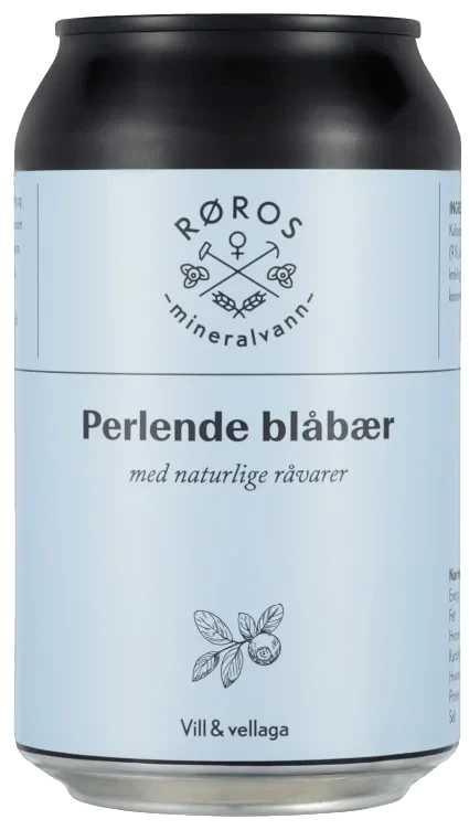 Perlende Blåbærdrikk Boks 0.33l