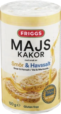 Maiskaker Smør&Havsalt 120g Friggs
