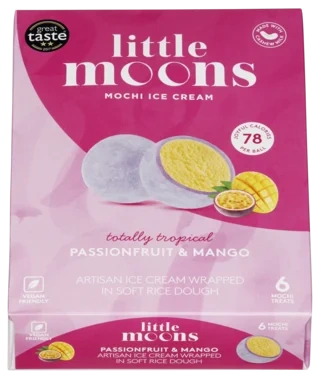 Little Moons Vegan Passionfruit & Mango Ice Cream 6 Pk