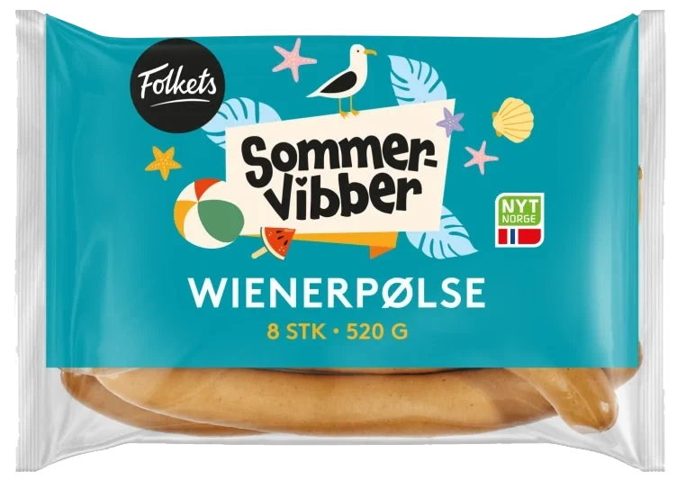Wienerpølse 520g Folkets