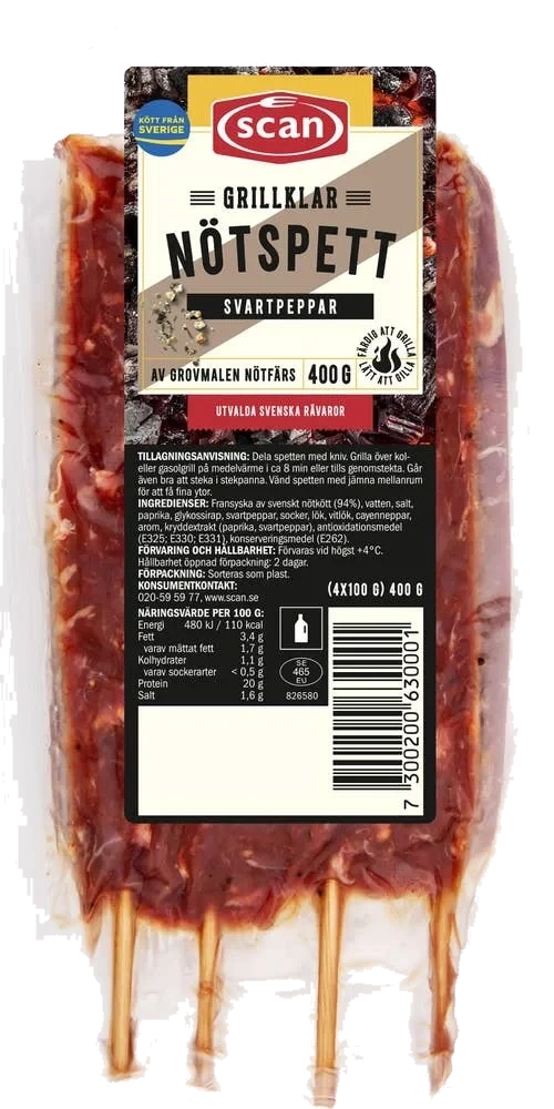 Nötspett Svartpeppar