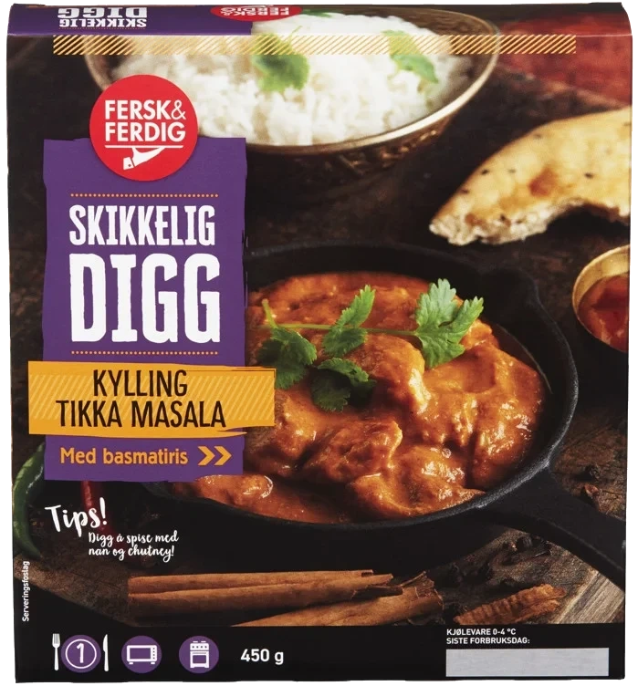 Kylling Tikka 450g Fersk&Ferdig