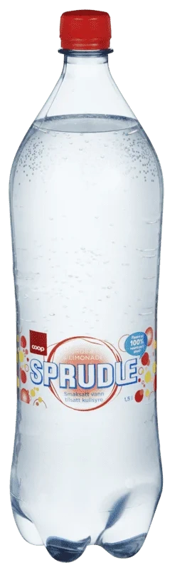 Coop Sprudle Jordbærlimonade 1,5l