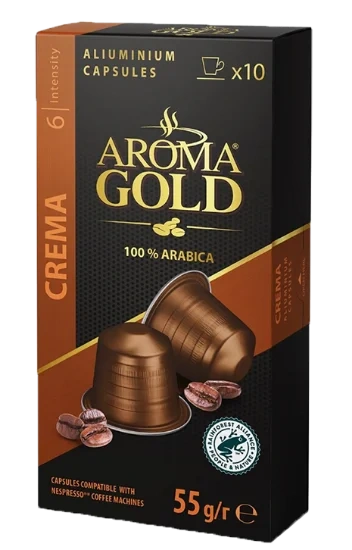 Aroma Gold Crema 10Kapsler