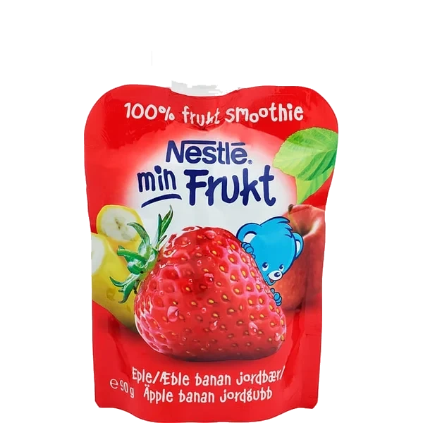Smoothie Min Frukt Jordbær 6mnd 90g Nestle