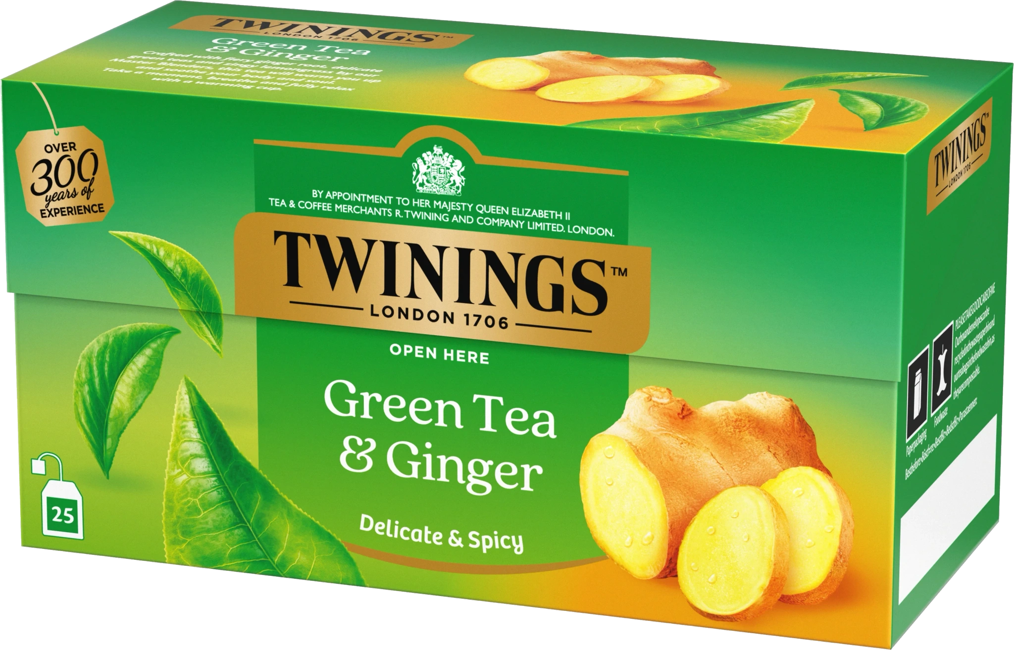 Grönt te Ingefära 25-pack