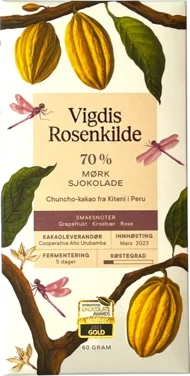 70% Kiteni Mørk Sjokolade Vigdis Rosenkilde