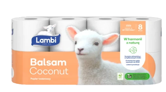 Toaletpapir Lambi 8pk m/duft