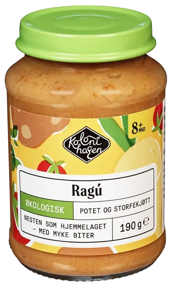 Ragú med potet og storfekjøtt