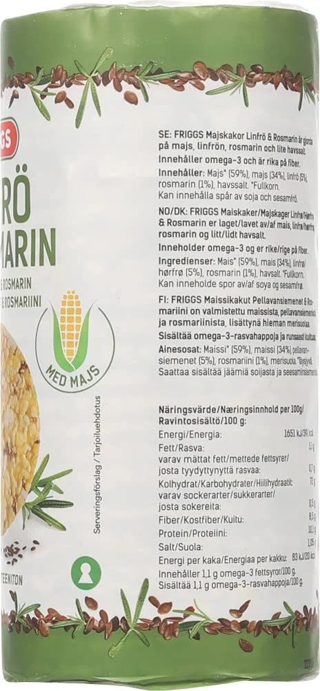 Maiskaker linfrø & rosmarin