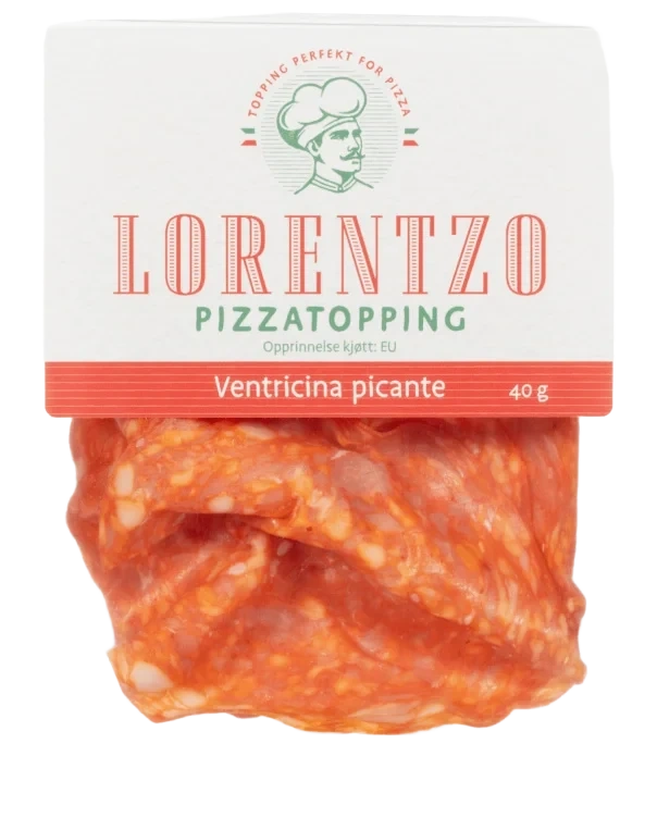 Pizzatopping Ventricina Picante 40g Lorentzo