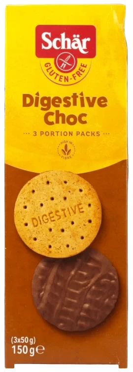 Digestive Kjeks m/Sjoko glutenfri 150g Schär
