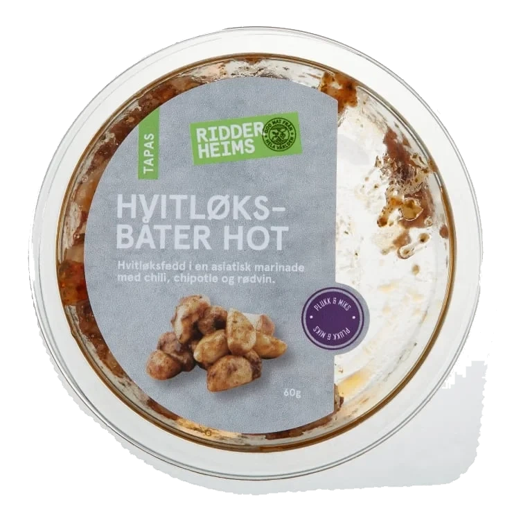 Hvitløksbåter Hot Chili&Chipotle 60g Ridderheim