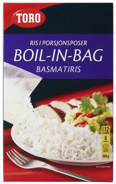 Basmatiris Boil In Bag 960g Toro