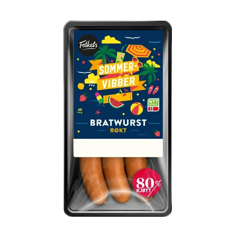 Bratwurst 80% 270g Folkets