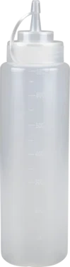 Dressingflaske Klar 680ml Pe Pp med Mål