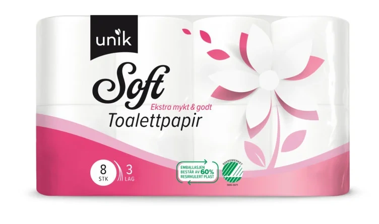 Toalettpapir Soft 8rl Unik