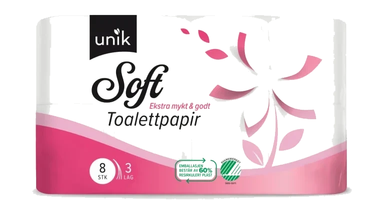 Toalettpapir Soft 8rl Unik