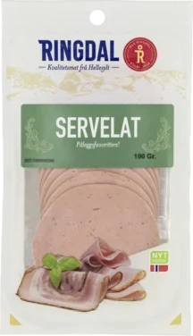 Servelat skivet 100g Ringdal