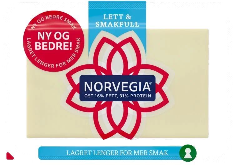 Norvegia Lett 16% Ca1kg Tine