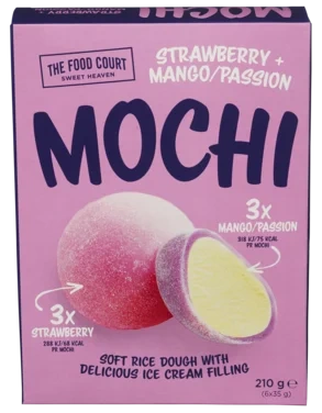Food Court Mochi Strawberry/mango-passion 210g