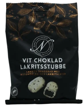 Narr Chocolate Vit Choklad Lakritsstubbe 120g