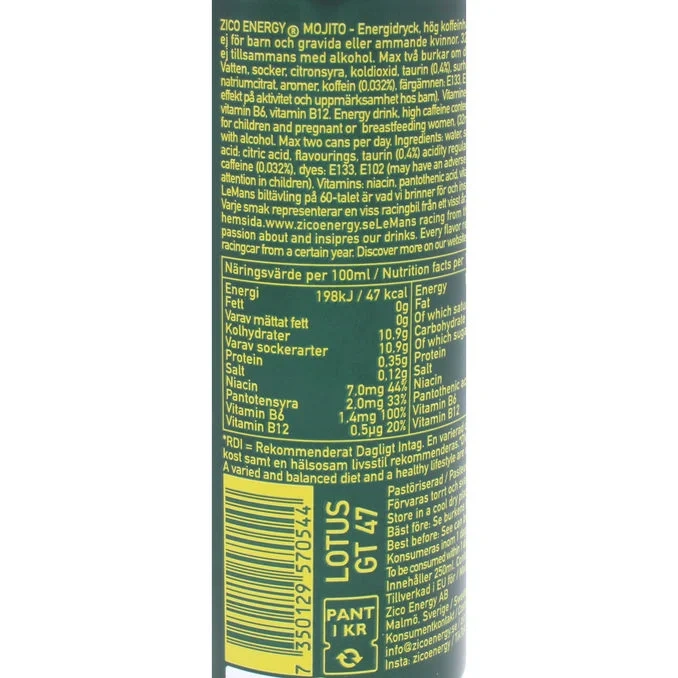 Energidryck Cuban Mojito 24-pack