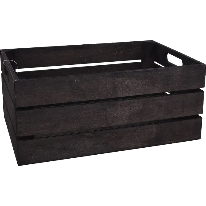 Träback Svart 24x16x10 cm