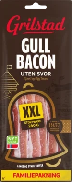 Gullbacon u/Svor skivet 240g Grilstad