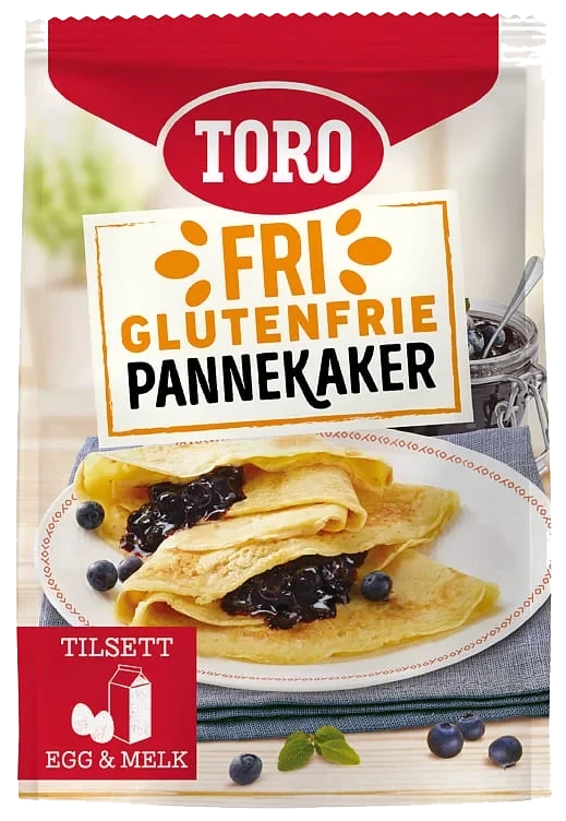 Pannekaker Miks Glutenfri 187g Toro