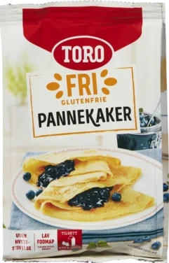 Pannekaker Mix glutenfri 187g Toro
