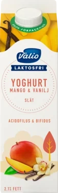 Laktosfri Mild Yoghurt Mango & vanilj 2,1%