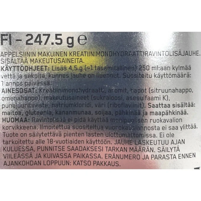 Kreatin Apelsin