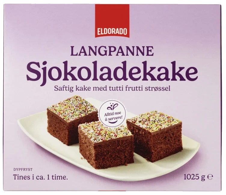 Sjokoladekake Langpanne 1,025kg Eldorado