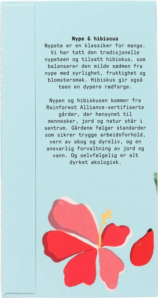 Økologisk nype- og hibiskuste