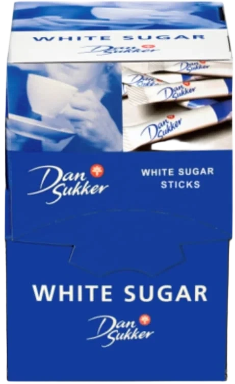 Sukker Sticks Hvitt Sukker