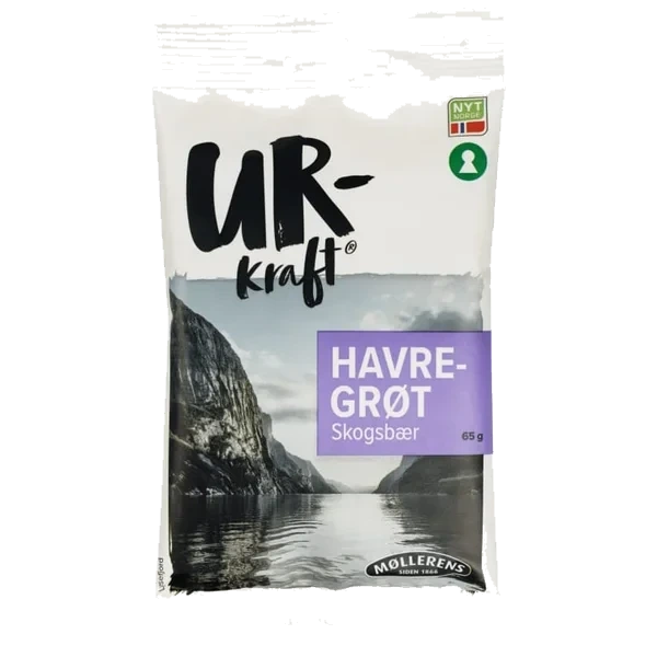 Havregrøt Skogsbær 65g Urkraft